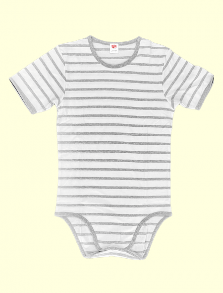 Onesie gray stripes