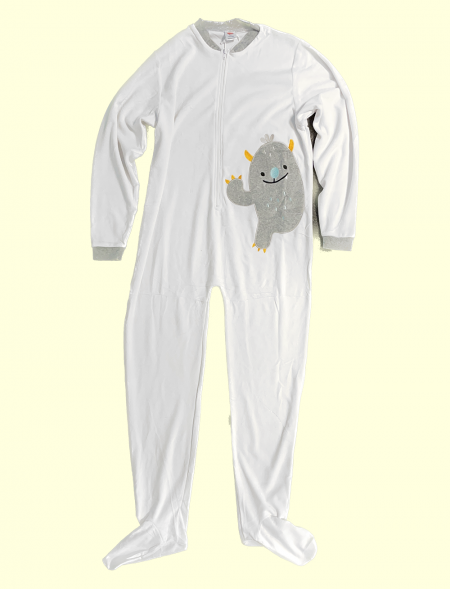 Monster footed pajama