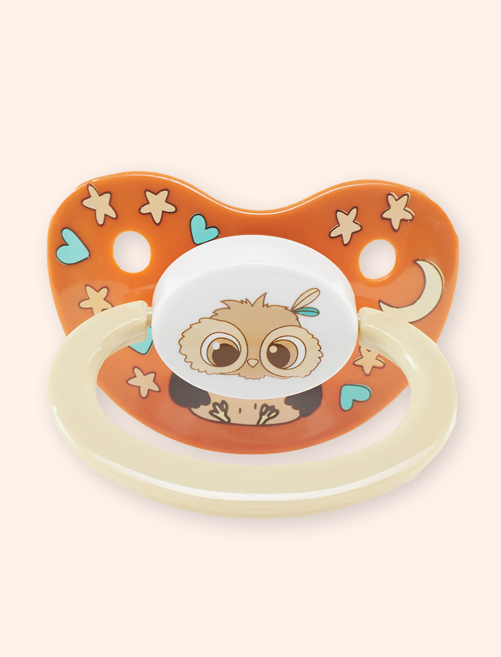 Box of 2 Pacifiers Rearz Owls Pacifiers Diaper Minister