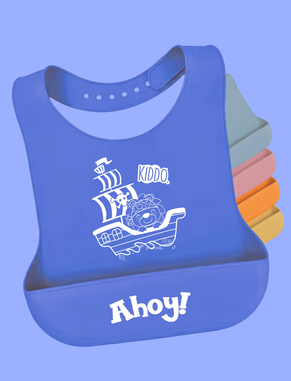 Kiddo Little Sailor Silikon-Lätzchen Kiddo Little Sailor Silikon-Lätzchen