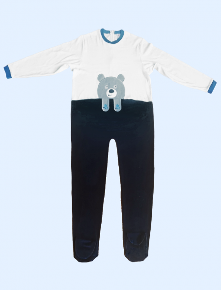 Bear footed pajama