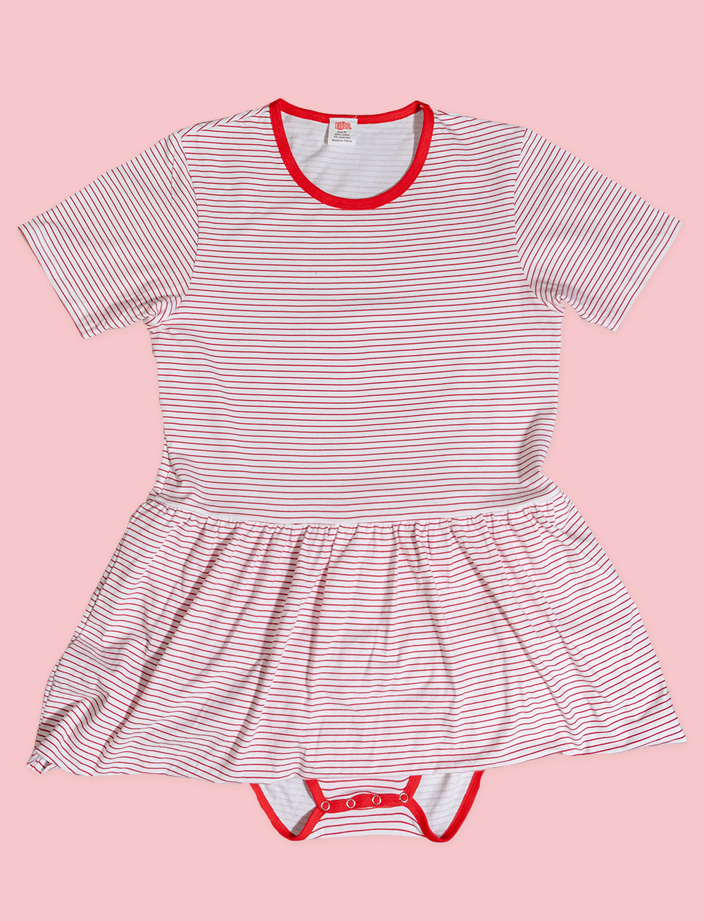 Body Kleid Gestreift Rot Body Kleid Gestreift Rot