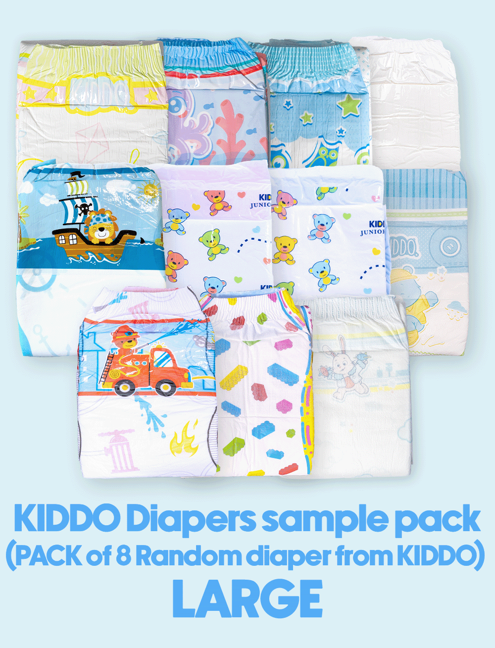Pack Test Kiddo Diapers L Pack Test Kiddo Diapers L
