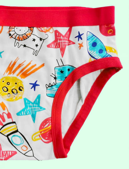 Slip Kiddo Fusées rouge