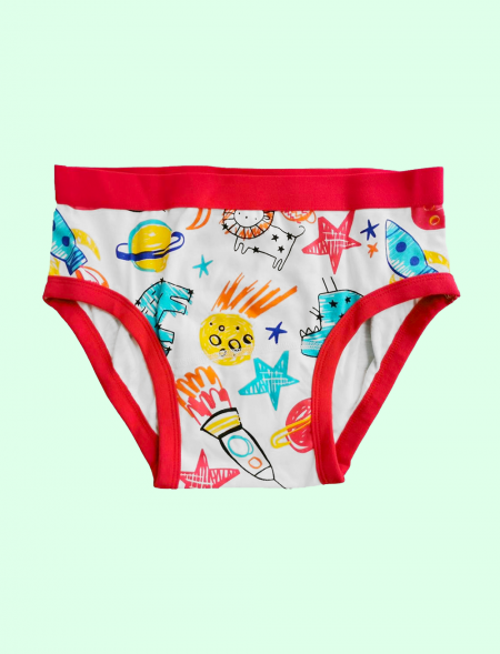 Slip Kiddo Fusées rouge