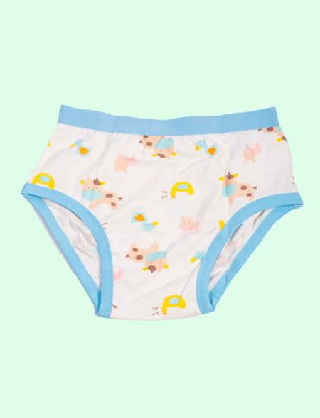 Slip Kiddo basse-cour bleu