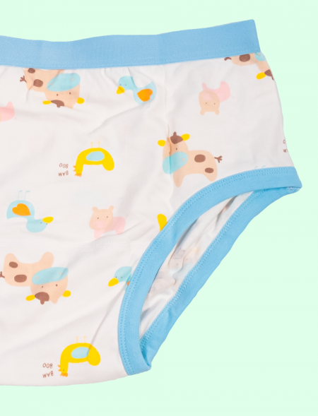Slip Kiddo basse-cour bleu