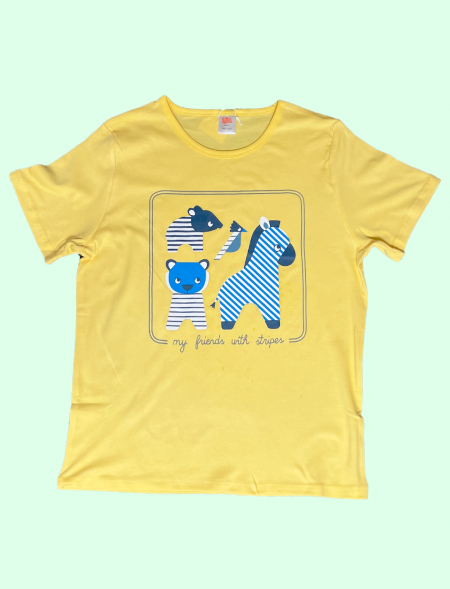 T-shirt Kiddo Jaune Savane