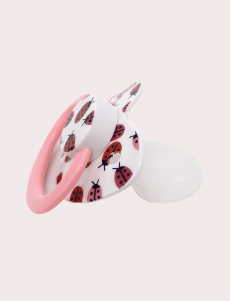 Adult pacifier ladybug