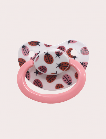 Adult pacifier ladybug