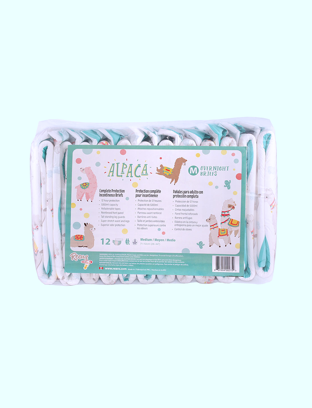 Rearz - Overnight Adult Diapers - Alpaca