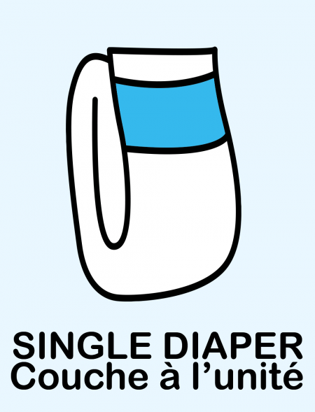 One sample diaper