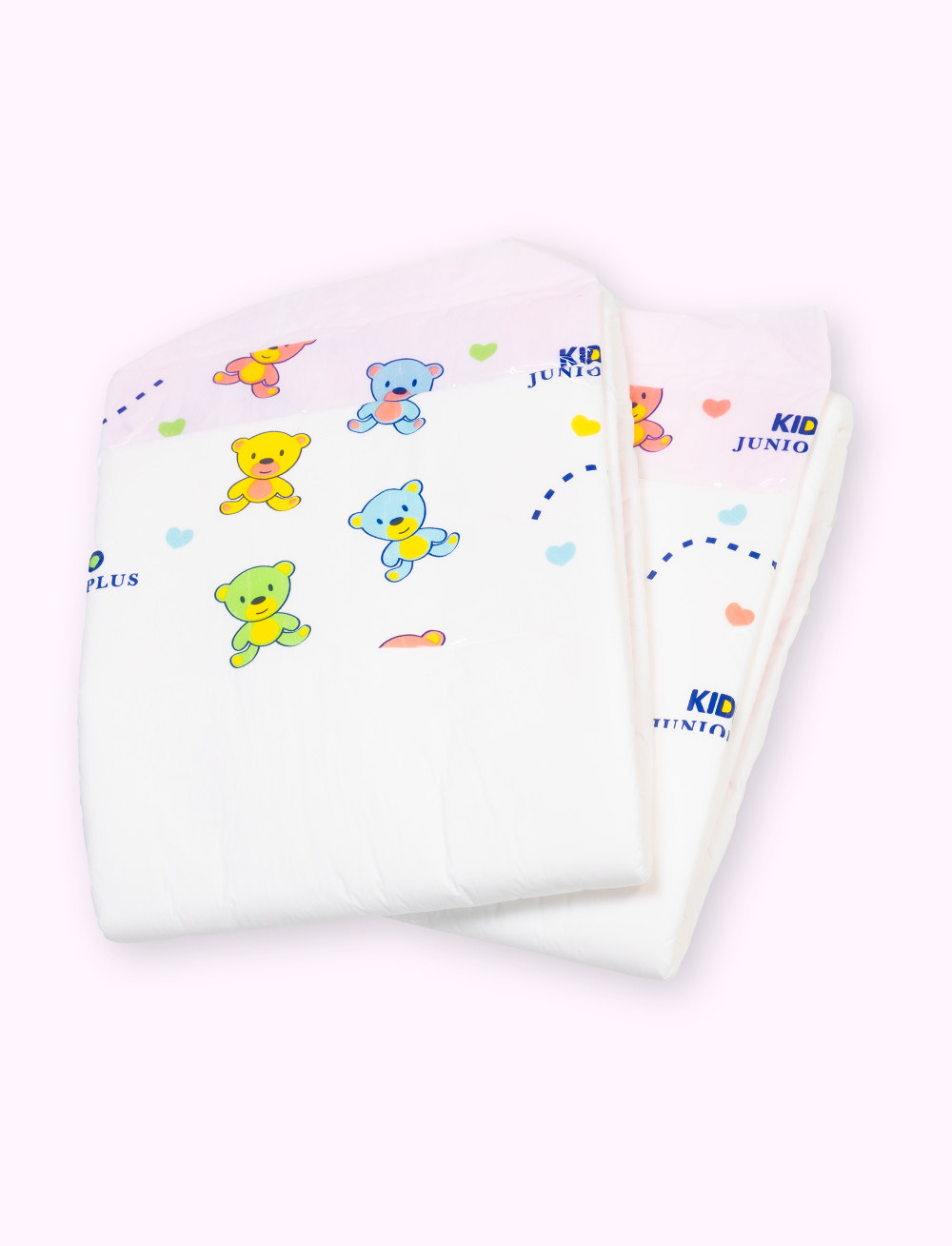 Kiddo Junior Plus Pink Windeln mit PlastikFolie Diaper Minister